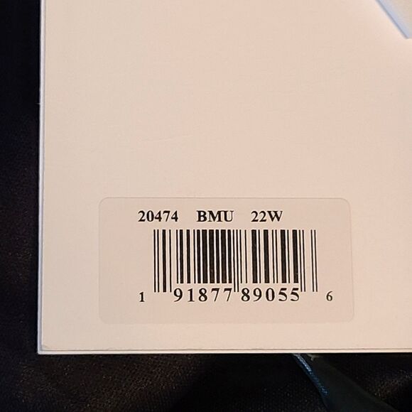 New Mac Duggal 20474 Black Sequin/Embroidered  Embellished A Line Dress (22W) - Picture 13 of 16